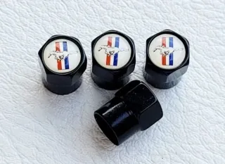 Tapones Válvula con Logo Emblema Ford Mustang 