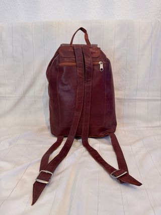 Mochila de cuero unisex grande