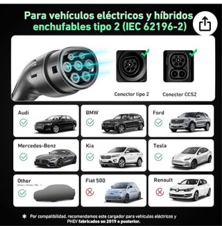 Cargador Coche Eléctrico 3.68kW 16A IP67