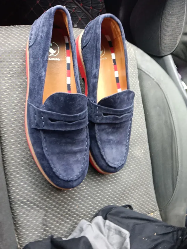 Zapatos de vestir azul marino Ganso