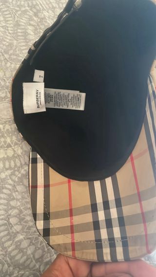 Gorra Burbery Clásica Check