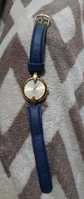 Reloj longines azul y dorado