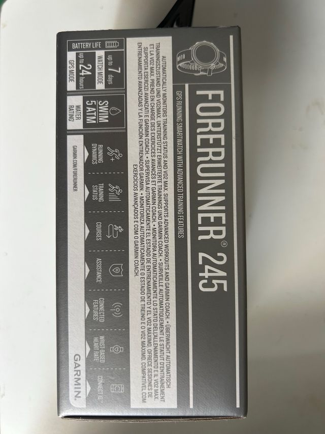 Garmin Forerunner 245 Negro/Gris