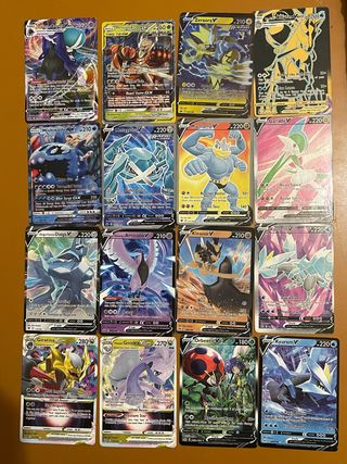 Lote de cartas Pokémon V, VMAX, VSTAR e GX