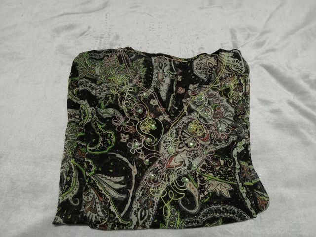 Camisa semi transparente estampada