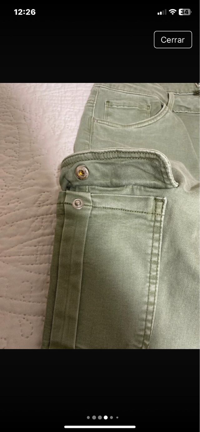 Vaqueros Only verdes mujer