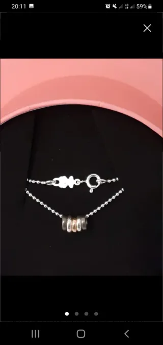 Collar TOUS OFERTA FINDE plata CON ANILLAS