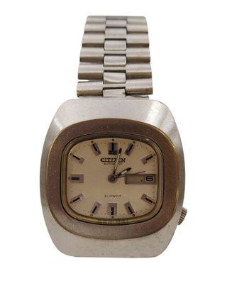 RELOJ AUTOMÁTICO CITIZEN 4-650288-K VINTAGE 36MM NECESITA SERVICIO