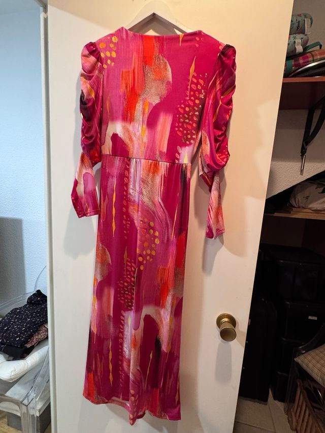 Vestido midi estampado