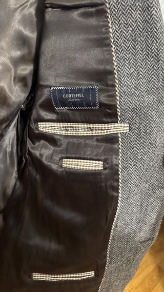 Chaqueta americana Cortefiel gris