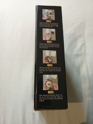 Set Pegamento Foil Dorado Manualidades