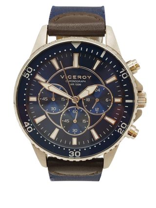 RELOJ CUARZO  CHRONO VICEROY 401069 BISEL AZUL