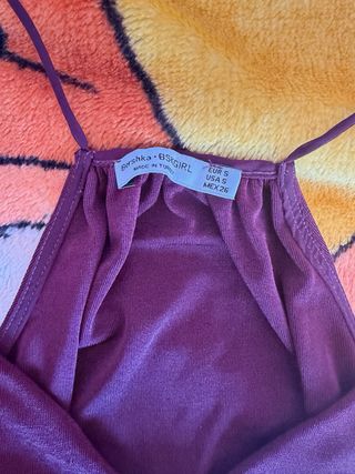Top rojo burdeos mujer 