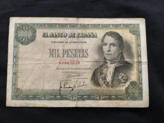 Billete 1000 pesetas Banco de España 1949