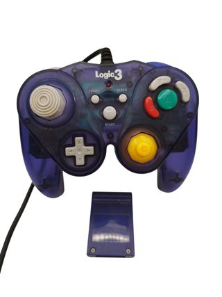 CONSOLA NINTENDO GAMECUBE NEGRA + CABLES + MANDO GENERICO+ MEMORY CARD
