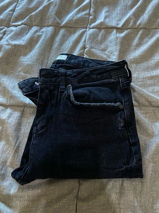 Tejanos nuevos Zara Mujer Negros