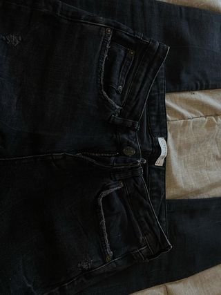 Tejanos nuevos Zara Mujer Negros