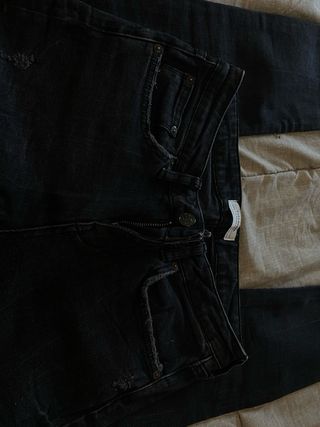 Tejanos nuevos Zara Mujer Negros
