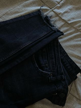 Tejanos nuevos Zara Mujer Negros