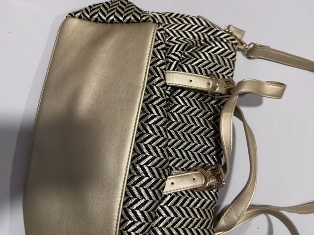 Bolso Don Algodón Negro y Dorado