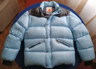 Pedro Gómez plumífero azul celeste/negro Talla 3.