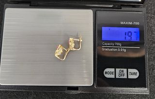 Pulsera de Oro 18K, Barbada Cubana, 1,85gr, 19cm