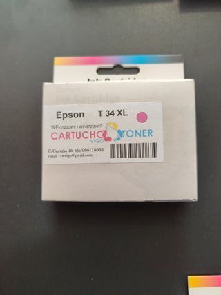Pack 4 Cartuchos Tinta Epson 34XL Compatible