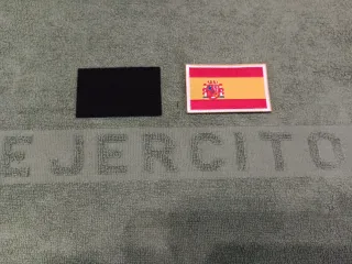 Parche Bandera España y Parche Negro