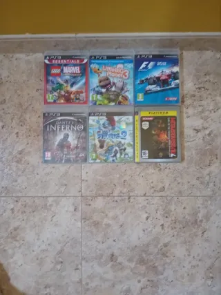 Lote 6 Juegos PS3: LEGO Marvel, F1 2012, etc.