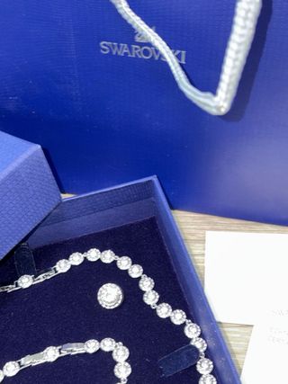 Conjunto Joyería Swarovski Plata