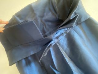 Vestido de fiesta azul con lazo CHAL A juego