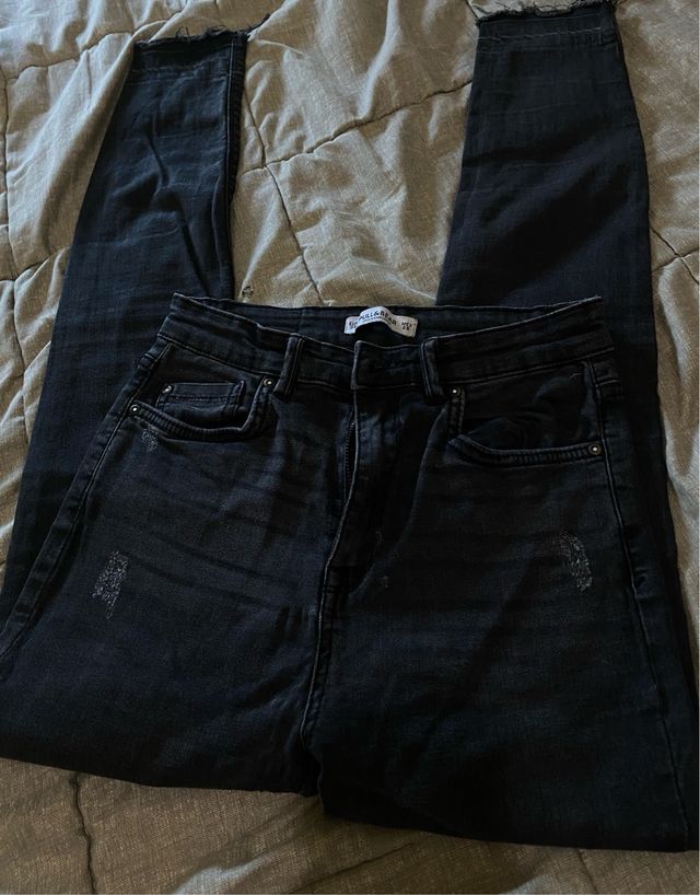 Jeans negros Pull&Bear mujer talla 36