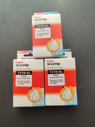 3 Cartuchos Tinta Epson 378XLBK ProPart