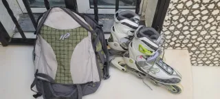 Patines en línea mujer con mochila a juego