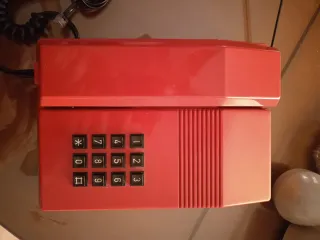 Teléfono Teide sobremesa Telefónica Rojo