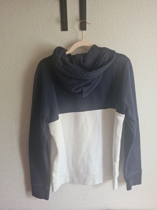 Sudadera Hollister Azul y Blanca TallaS