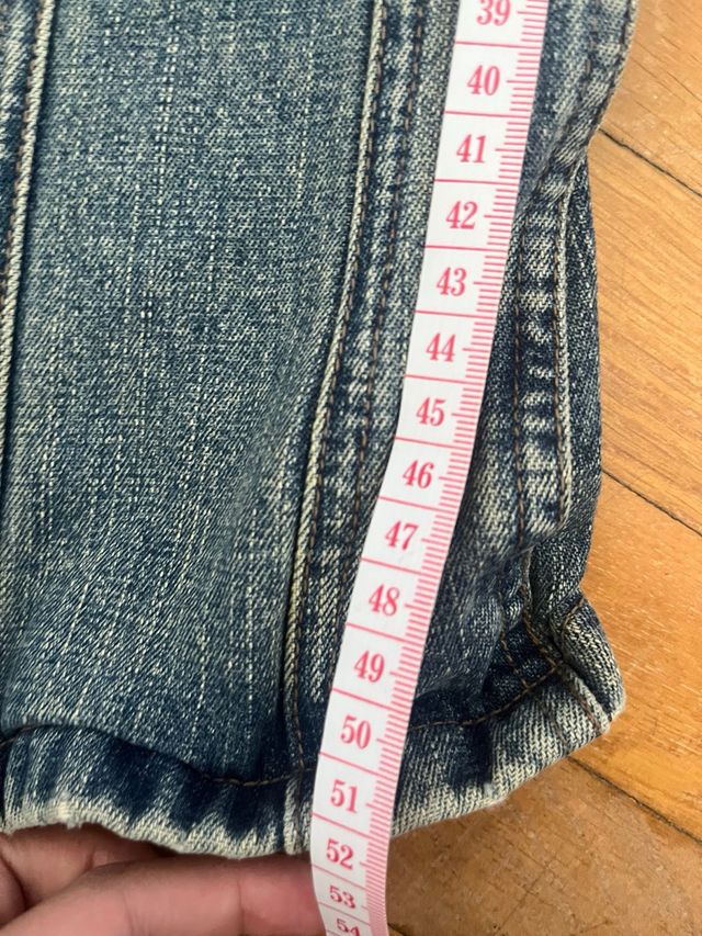 Chaqueta vaquera Y2K con pelo