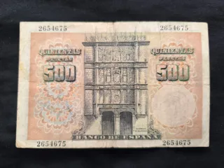 Billete 500 Pesetas Banco de España 1946
