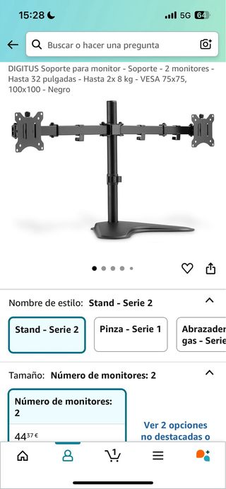 2 Monitores BenQ con Soporte