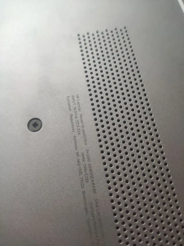 Odendor portátil HP 15-da1014ns i5 8265u NVIDIA 