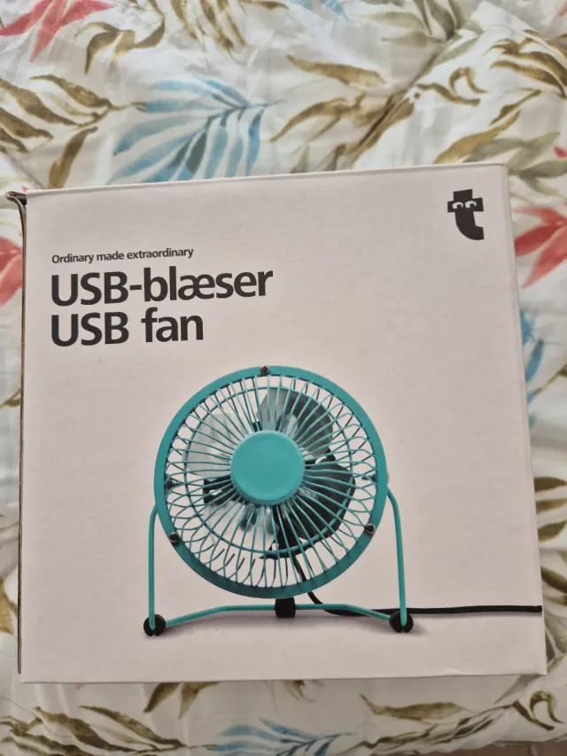 Ventilador USB Tchibo Teal