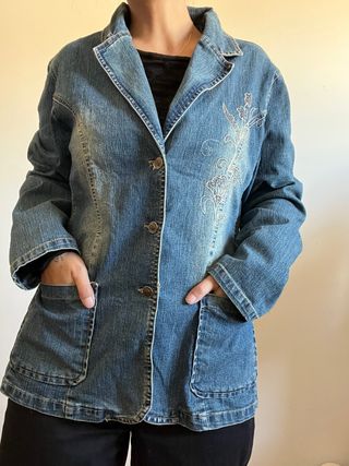 Chaqueta Vaquera Estilo Americana Y2K