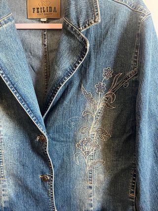 Chaqueta Vaquera Estilo Americana Y2K