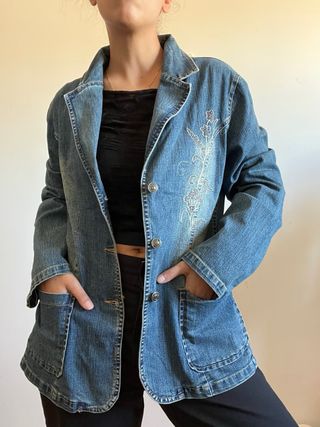 Chaqueta Vaquera Estilo Americana Y2K