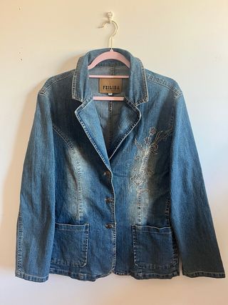 Chaqueta Vaquera Estilo Americana Y2K