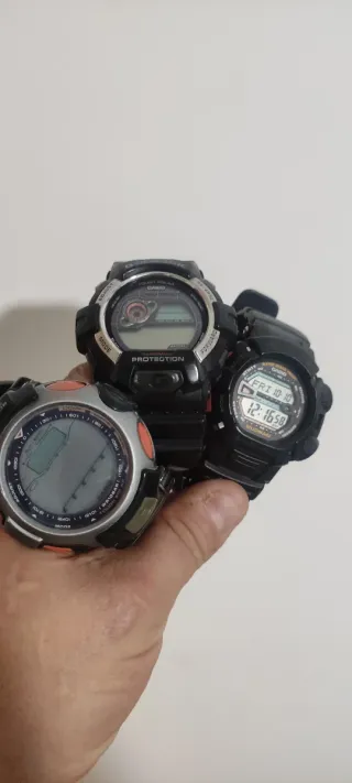 Lote 3 Relojes Casio G-Shock y Protrek 