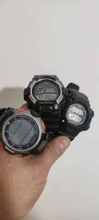 Lote 3 Relojes Casio G-Shock y Protrek 