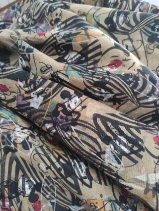 Tela loneta impermeable diseño Mickey