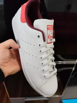 Zapatillas Adidas Stan Smith Blancas y Rojas