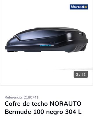 Cofre de techo NORAUTO Bermude 100 negro 304l